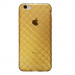 Чехол-накладка для Apple iPhone 6/6s ромбы силиконовая золотая